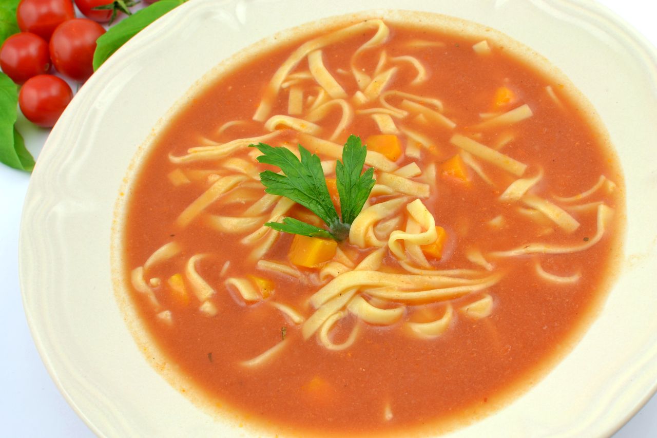 Discover the royal taste of tomato soup from stock