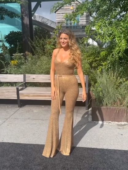 Blake Lively na New York Fashion Week