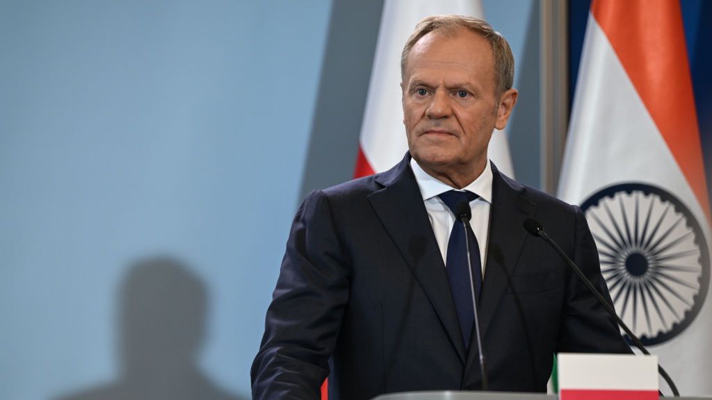 India PM Modi Starts Historic Trip To Poland And Ukraine
WARSAW, POLAND - AUGUST 22, 2024:
Polish Prime Minister Donal Tusk during a joined press conference with Indian Prime Minister Narendra Modi, at the Polish Prime Minister's Office in Warsaw, on August 22, 2024, in Warsaw, Poland.
India's Prime Minister Narendra Modi began his historic trip to Poland and Ukraine, pledging to advocate for a peaceful resolution to Russia's invasion of Ukraine. Poland is the first leg of his trip, where he meets with both the Polish Prime Minister and President. (Photo by Artur Widak/NurPhoto via Getty Images)
NurPhoto
historic, resolution, talks, peace, india poland, ukraine crisis, agenda, leaders, negotiation, modi tusk, shri narendra modi, relations, multilateral, defense, chancellery, pledge, andrzej duda, invasion, international, bilateral, diplomats, partnership, foreign policy, longest-serving, summit