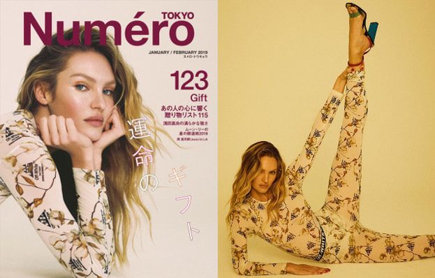 Candice Swanepoel rozciąga nogę w sesji do japońskiego magazynu