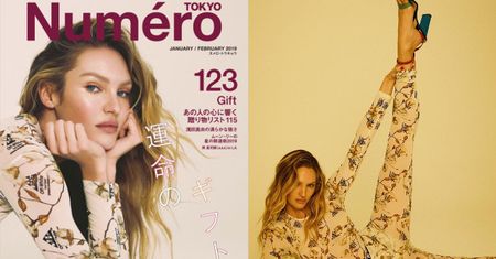 Candice Swanepoel rozciąga nogę w sesji do japońskiego magazynu