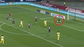 Był początek hitu. Skorupski popełnił błąd [WIDEO]