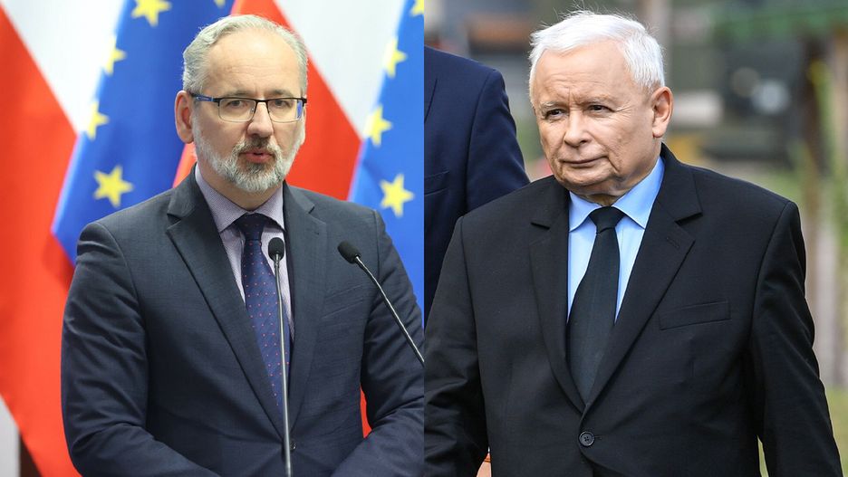 Adam Niedzielski i Jarosław Kaczyński 