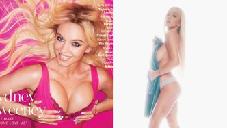 Sydney Sweeney znów wyskoczyła z ubrań i ściska piersi na okładce magazynu. Dobry pomysł na karierę? (FOTO)