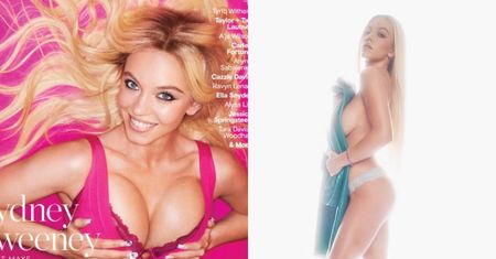 Sydney Sweeney znów wyskoczyła z ubrań i ściska piersi na okładce magazynu. Dobry pomysł na karierę? (FOTO)