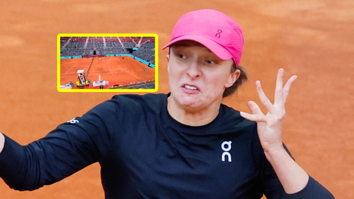 PAP/EPA / Juanjo Martin / Getty Images / Robert Prange / Na zdjęciu: Iga Świątek i pustki na trybunach