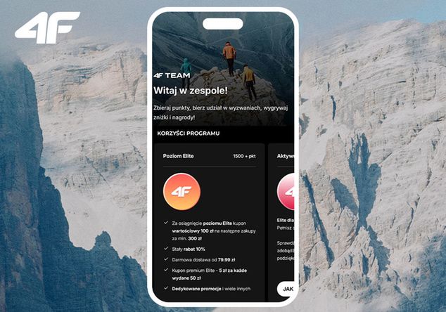 materiały partenra, dołącz do 4F Team i zyskuj przy każdych zakupach