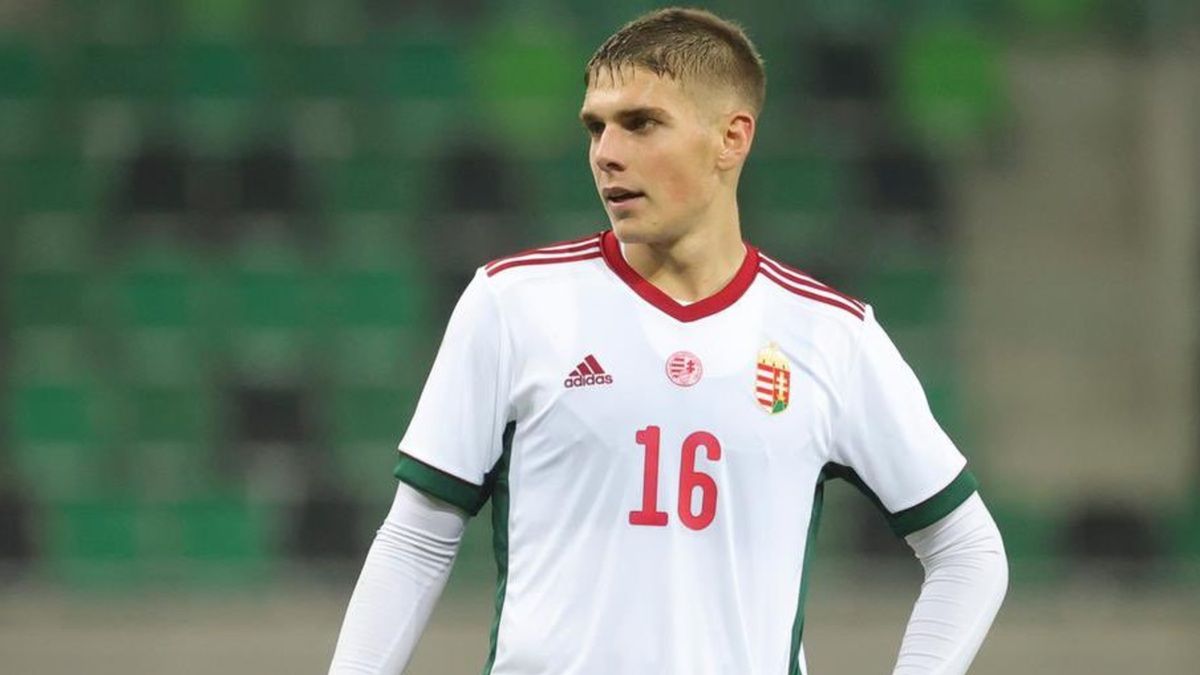 Twitter / Hungarian Football Xtra / Peter Barath w barwach reprezentacji Węgier