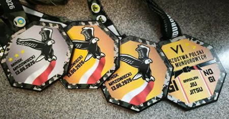 Cztery medale dla funkcjonariuszy z Płocka na mistrzostwach w Brazylijskim Jiu-Jitsu