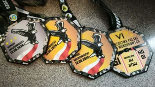 Cztery medale dla funkcjonariuszy z Płocka na mistrzostwach w Brazylijskim Jiu-Jitsu
