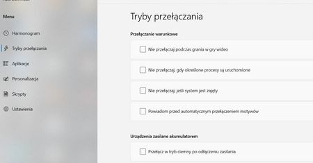 Auto Dark Mode - automatyczna zmiana motywu w Windows
