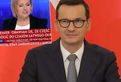 Mateusz Morawiecki w "Gościu Wiadomości" wychwalał dziennikarzy TVP. "Będziemy starali się bronić was do końca"
