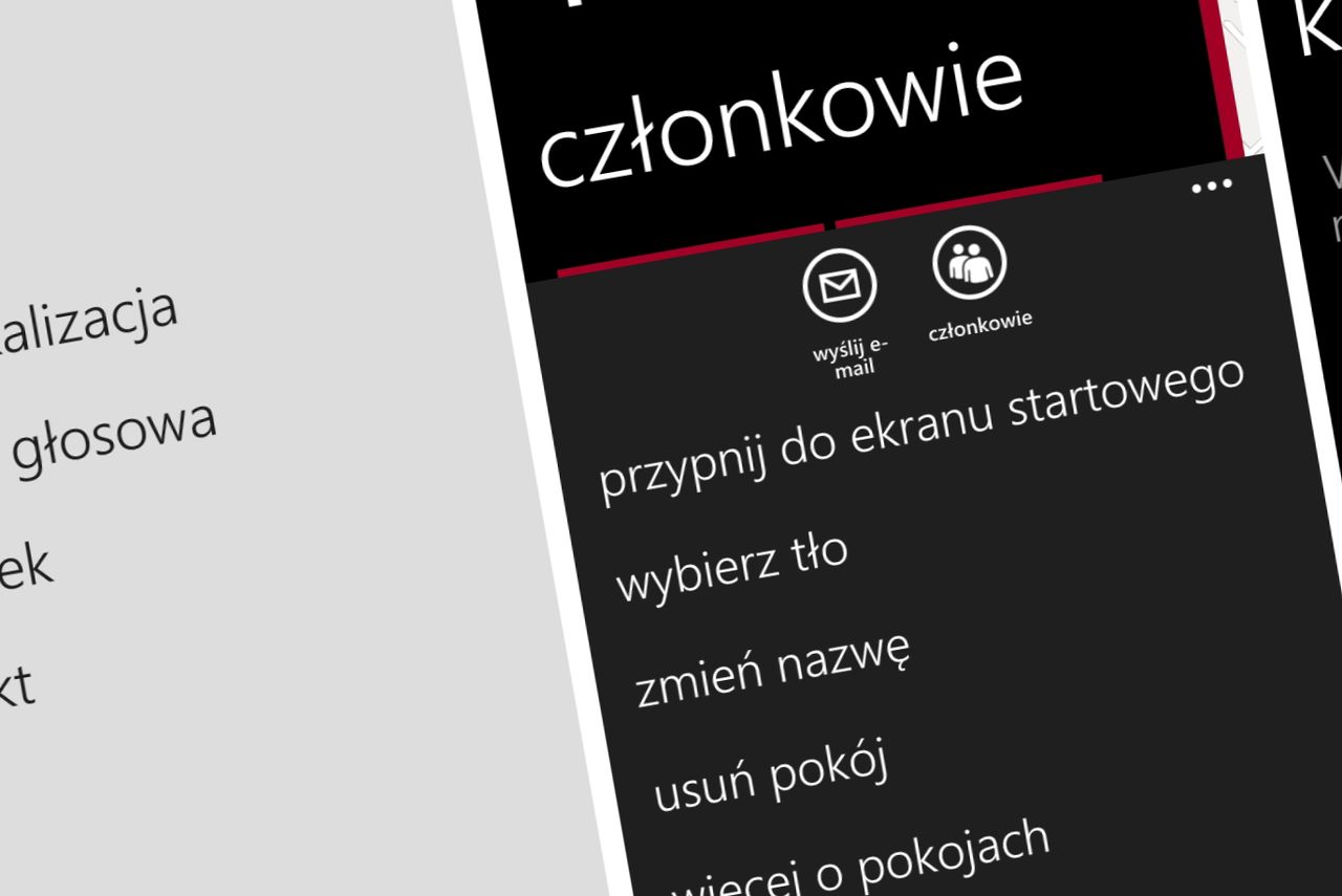 Microsoft rezygnuje z funkcji „Pokoje” w Windows Phone