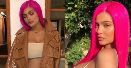 Różowe włosy Kylie Jenner na festiwalu Coachella