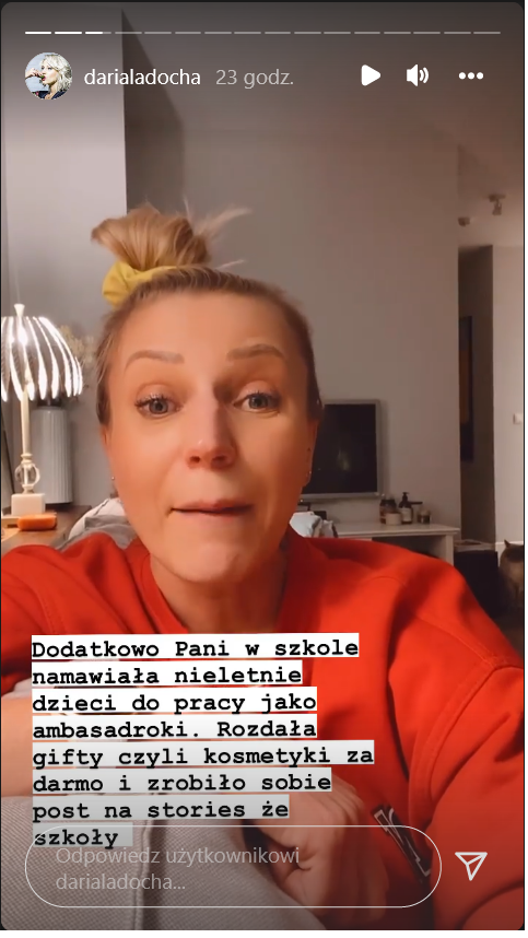 Daria Ładocha oburzona warsztatami z makijażu dla dziewczynek