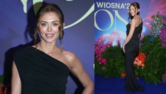 Elegancka Joanna Opozda odsłania ramię na wiosennej ramówce TVN. Ładnie? (ZDJĘCIA)