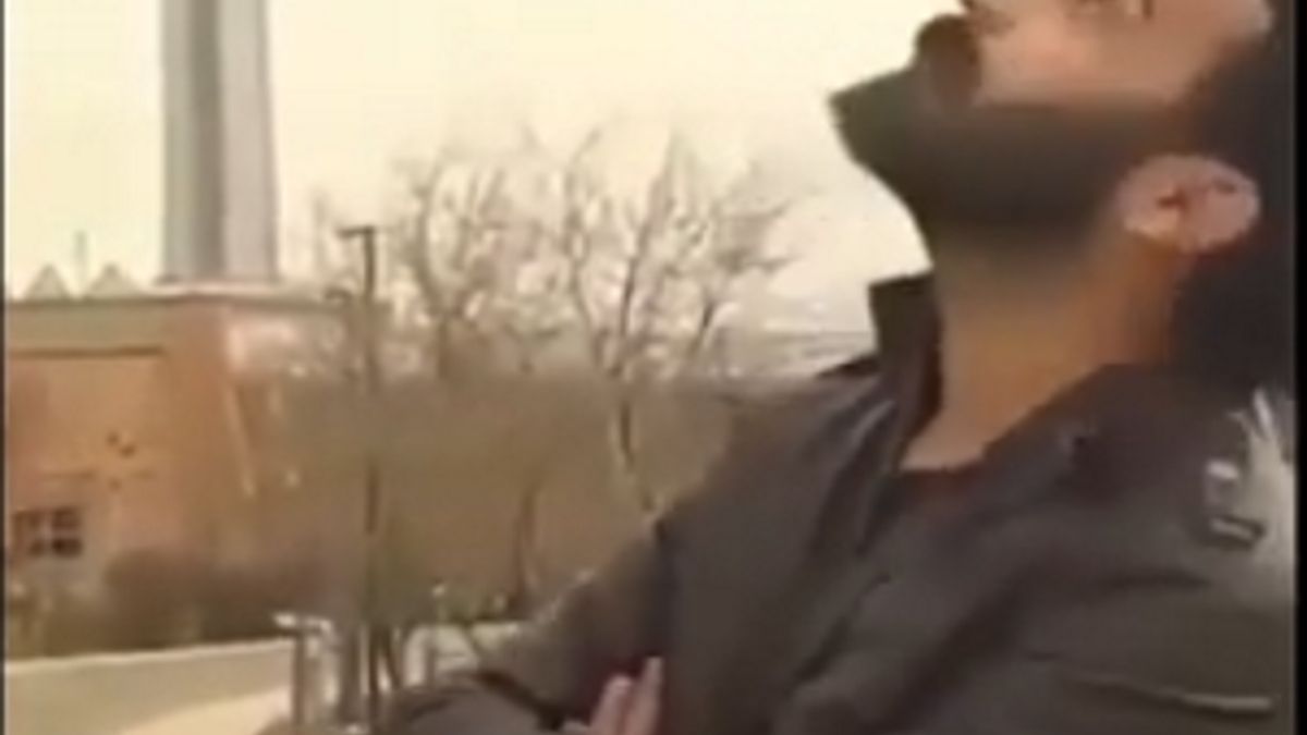 Jedno z nagrań z "deszczem jaj"