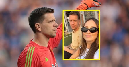 Po świetnym meczu Szczęsny przyszedł z Mariną na trening. Ale nie swój!