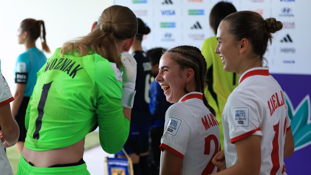 Getty Images / Buda Mendes - FIFA / Na zdjęciu (od lewej): Julia Woźniak, Lena Marczak, Maja Zielińska