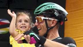 Tour de Pologne. "Córeczka tatusia" - 2,5-letnia Maja wchodzi Rafałowi Majce na głowę