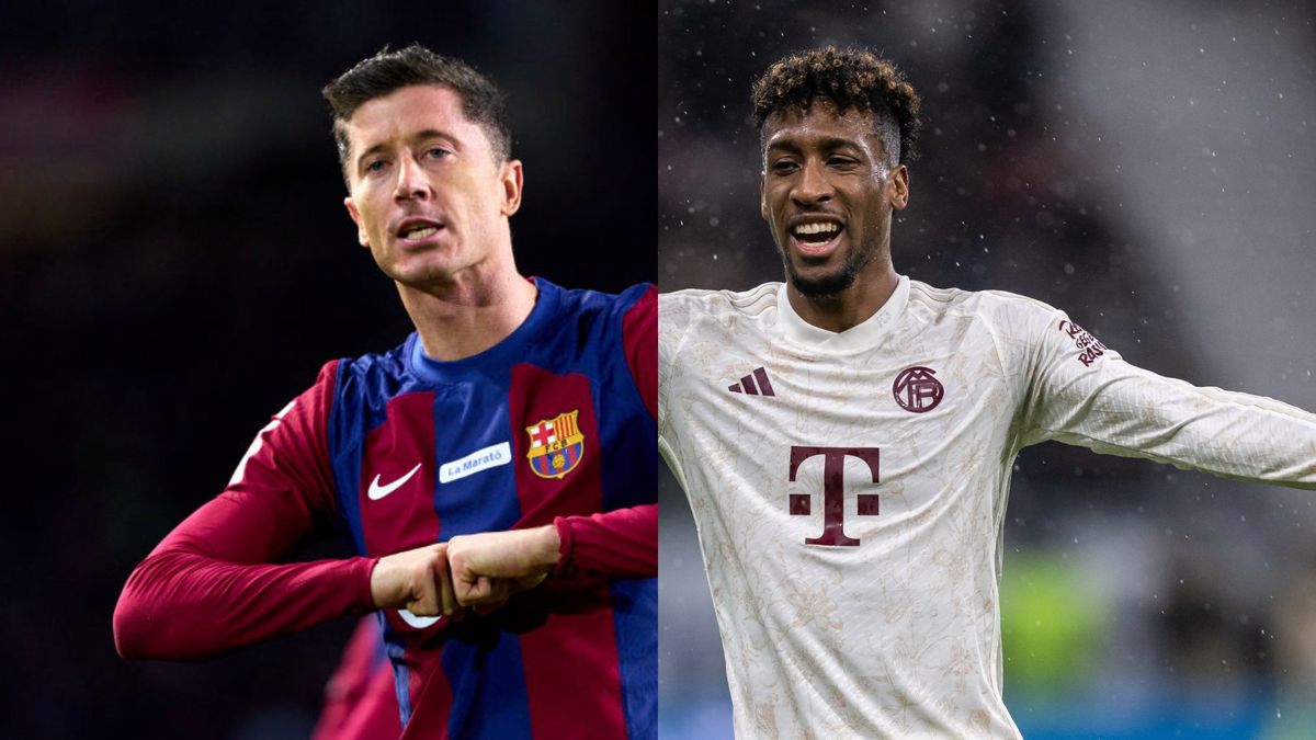 Zdjęcie okładkowe artykułu: Getty Images / Alex Caparros / Markus Gilliar / Na zdjęciu: Robert Lewandowski i Kingsley Coman