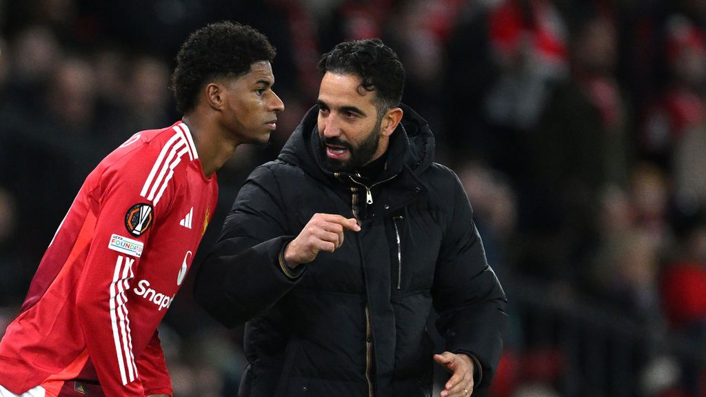 Getty Images / Justin Setterfield / Na zdjęciu: Marcus Rashford i Ruben Amorim