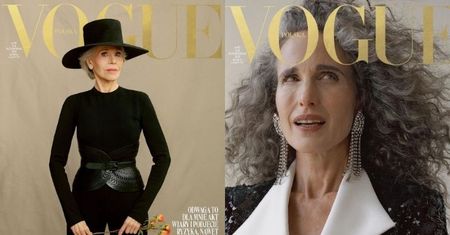 Jane Fonda i Andie MacDowell pozują na październikowych okładkach "Vogue Polska"! (ZDJĘCIA)