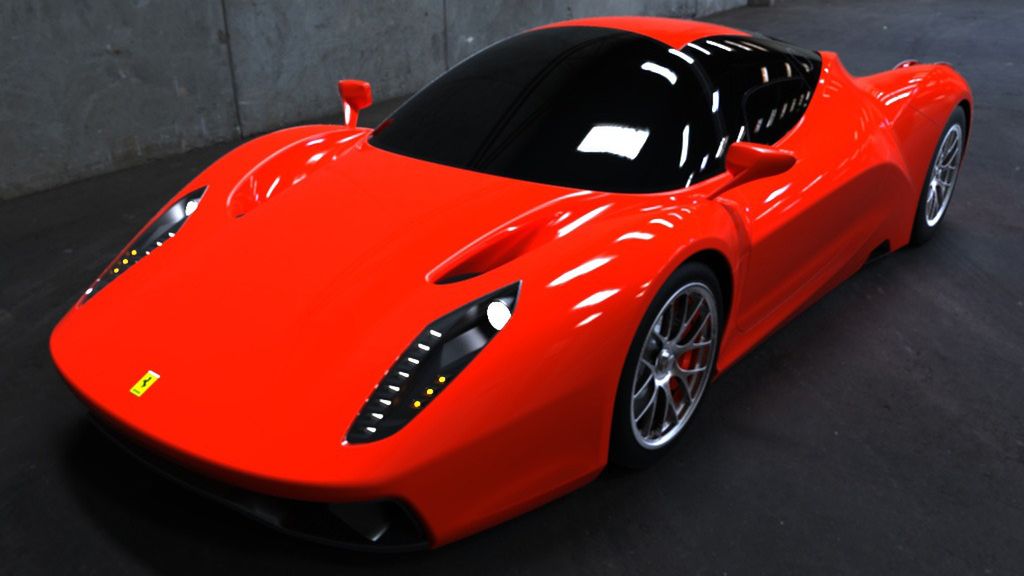 Wizja następcy Ferrari Enzo (fot. Constantin-Gabriel Radu)