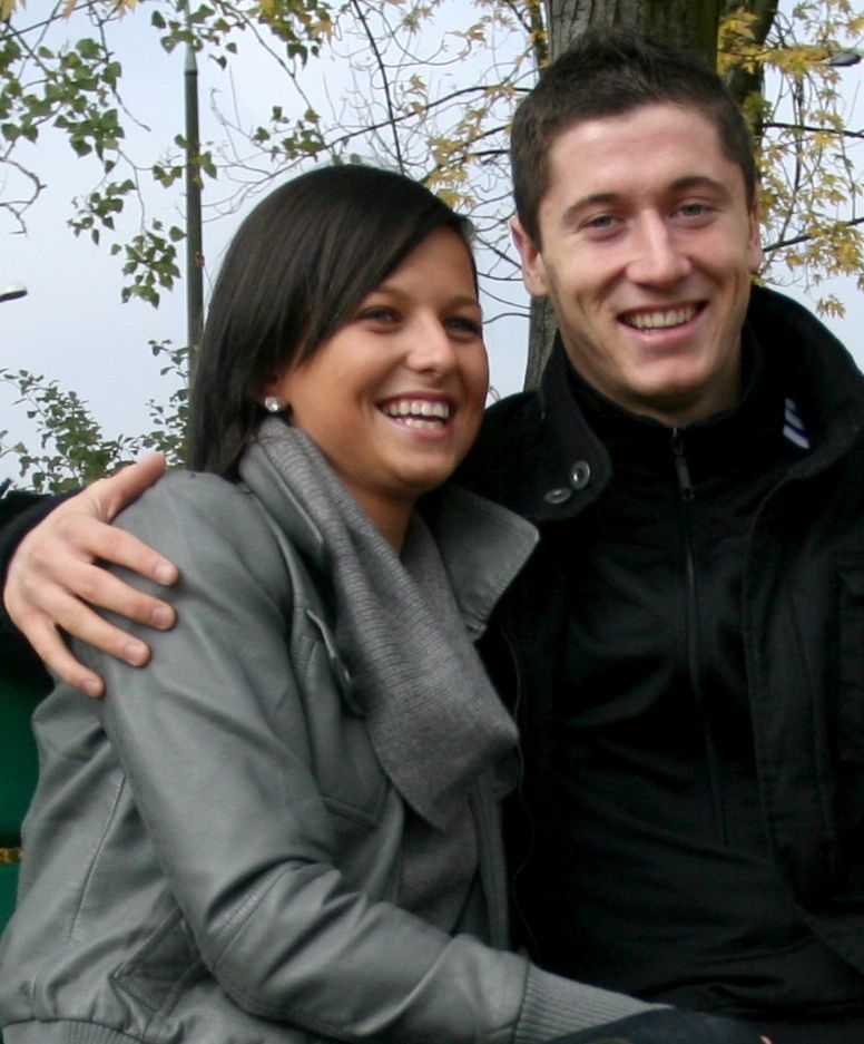 Anna i Robert Lewandowscy w 2008 roku