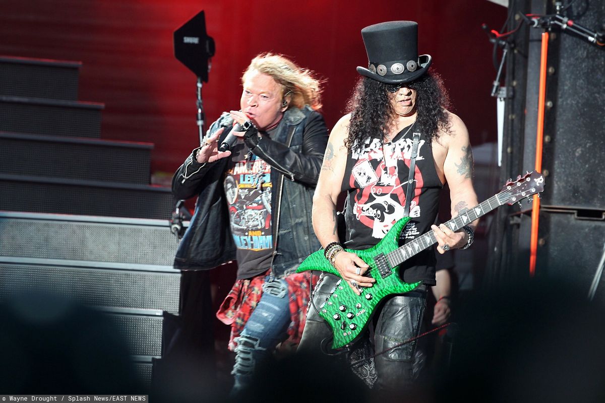 Guns N' Roses podczas koncertu w Nowej Zelandii

