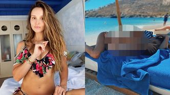 Rozczulona Marina tuli nagiego synka na plaży. Fanka OSTRZEGA: "Nie zdajemy sobie sprawy, ilu wokół nas jest pedofili" (FOTO)