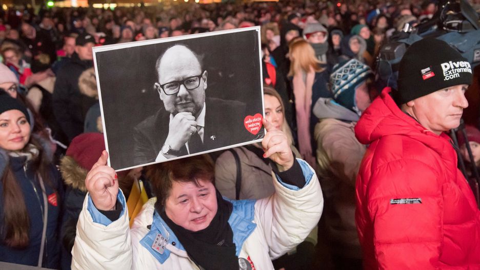 28. Fina? WO?P 202012.01.2020 Gdansk 28 Final WOSP 2020  Fot. Wojciech Strozyk/REPORTER
N/z: zdjecie Pawel Adamowicz 
N/z: zdjecie Pawel AdamowiczWojciech Strozyk/REPORTER