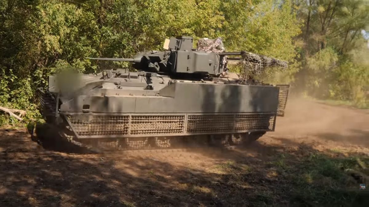 M2A2 Bradley podczas treningu 13. Brygady „Chartija".