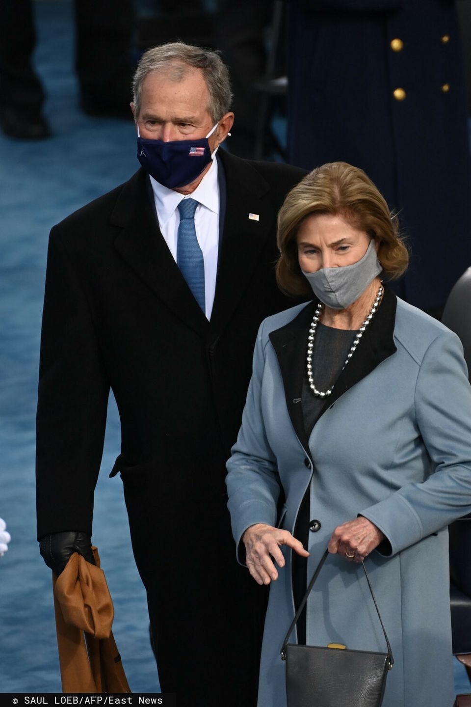 George W. Bush i Laura Bush – zaprzysiężenie Joe Bidena