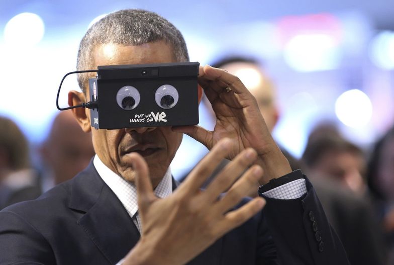 Barack Obama podczas Hannover Messe