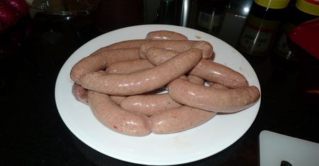 Gotowana kiełbasa z indyka