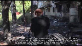 Ukraina: Pocisk rakietowy uderzył w budynek mieszkalny