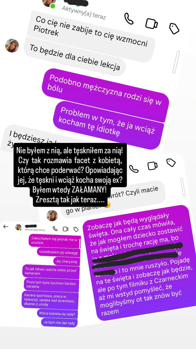 InstaStory Piotra Korczarowskiego