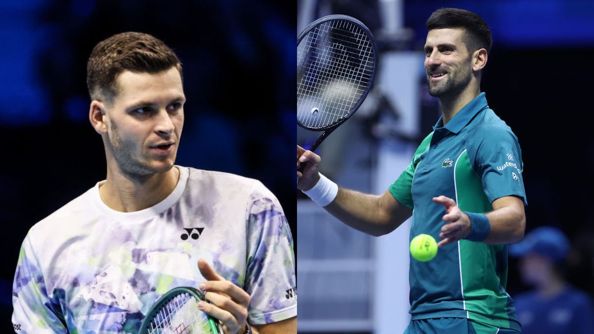 Getty Images / Na zdjęciu: Hubert Hurkacz i Novak Djoković