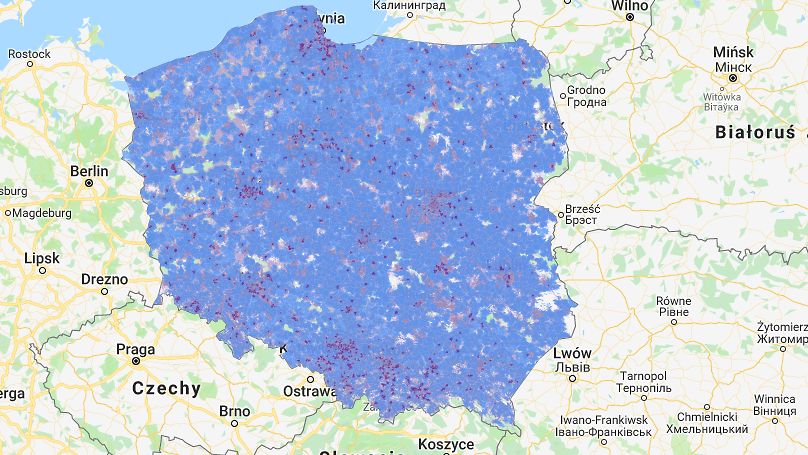 Jak wyglądają oferty poszczególnych operatorów? /Fot. Play - mapa zasięgu 5G