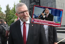 Braun nagle wyciągnął łopatę. "Zostawiam dla pana Nawrockiego"