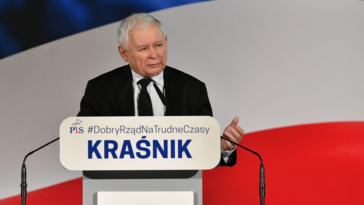 Jarosław Kaczyński w trakcie spotkania w Kraśniku mówił o świetnej polskiej gospodarce