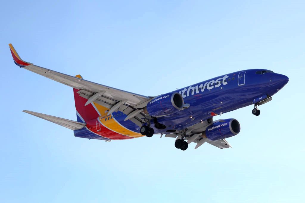 Samolot należący do linii Southwest Airlines