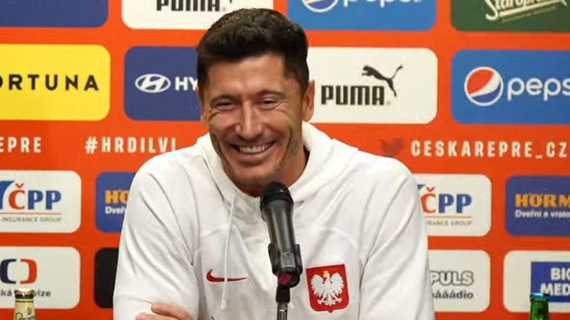 Zdjęcie: Rozbawiony Robert Lewandowski