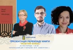 Разючий роман Василя Барки "Жовтий князь". Презентація книги у Варшаві