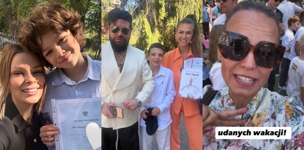Dzieci zaczynają wakacje, a ich znani rodzice - lans w sieci. Tomaszewska, Rutkowski i inni pokazali się ze swymi małymi dumami (ZDJĘCIA)