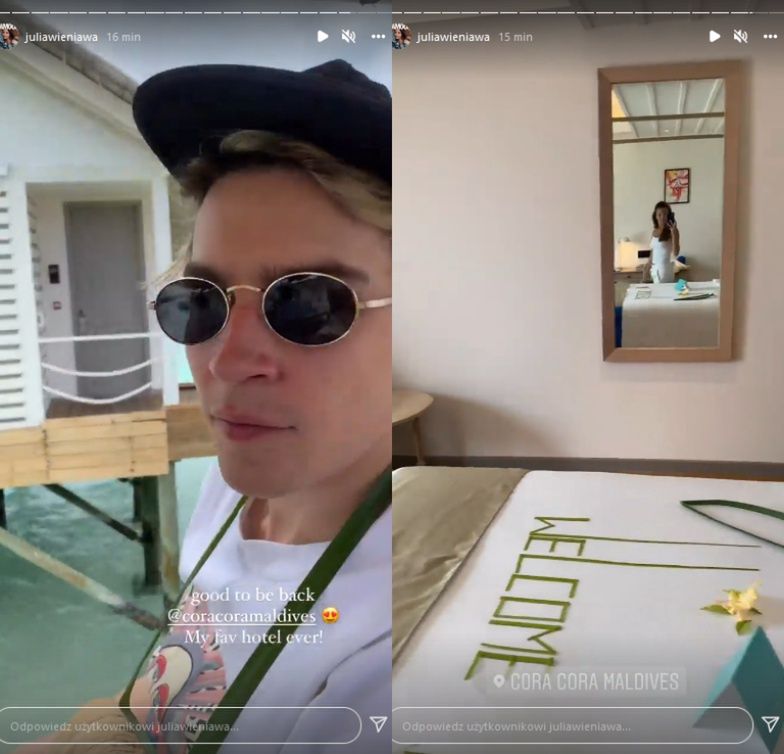 Julia Wieniawa i Nikodem Rozbicki na wakacjach na Malediwach