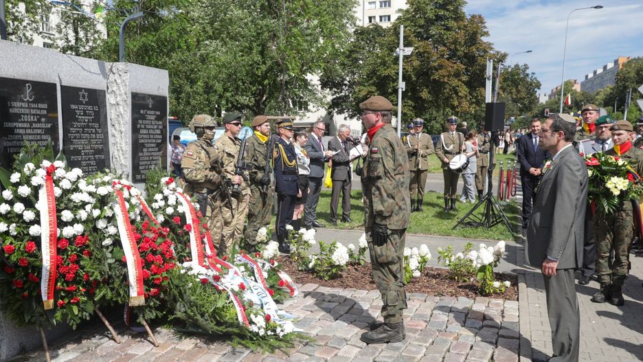 Uroczystości upamiętniające 81. rocznicę odbicia więźniów niemieckiego obozu Gęsiówka w Warszawie, 6.08.2025.