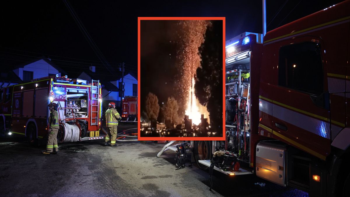 Na cmentarzu w Kaliszu doszło do eksplozji znicza. Słup ognia mi