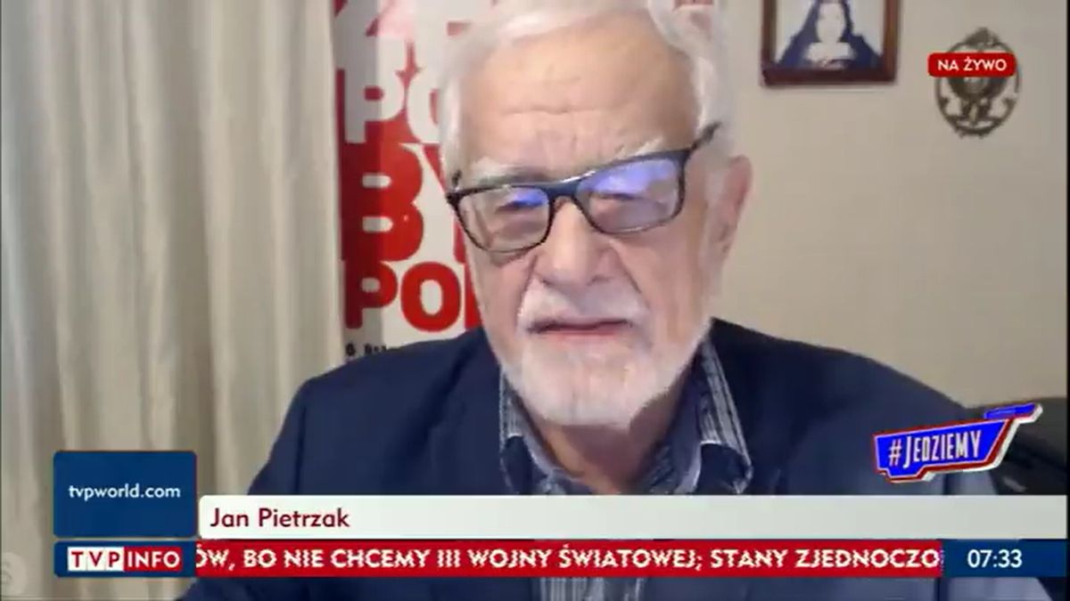 Jan Pietrzak w "Jedziemy" TVP Info